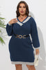 PLUS SIZE LONG SLEEVE SWEATER DRESS