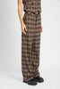 PLAID HIGH WAIST TROUSERS