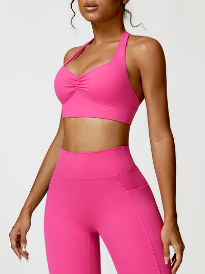 HALTER NECK ACTIVE BRA