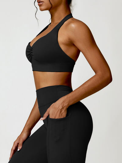 HALTER NECK ACTIVE BRA