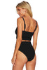 COLOR BLOCK SPAGHETTI STRAP TWO-PIECE SWIM SET