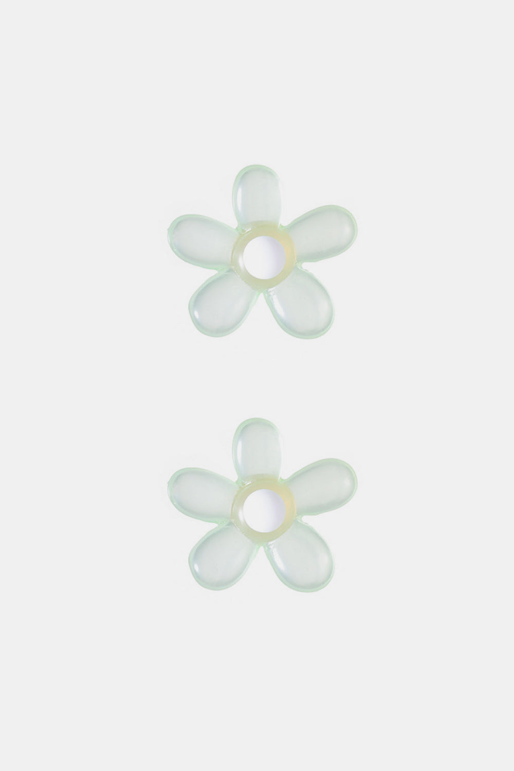 FLOWER SHAPE RESIN EARRINGS