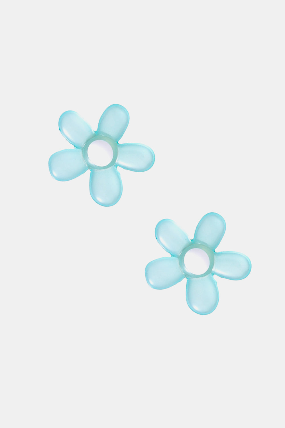 FLOWER SHAPE RESIN EARRINGS