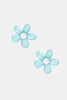 FLOWER SHAPE RESIN EARRINGS