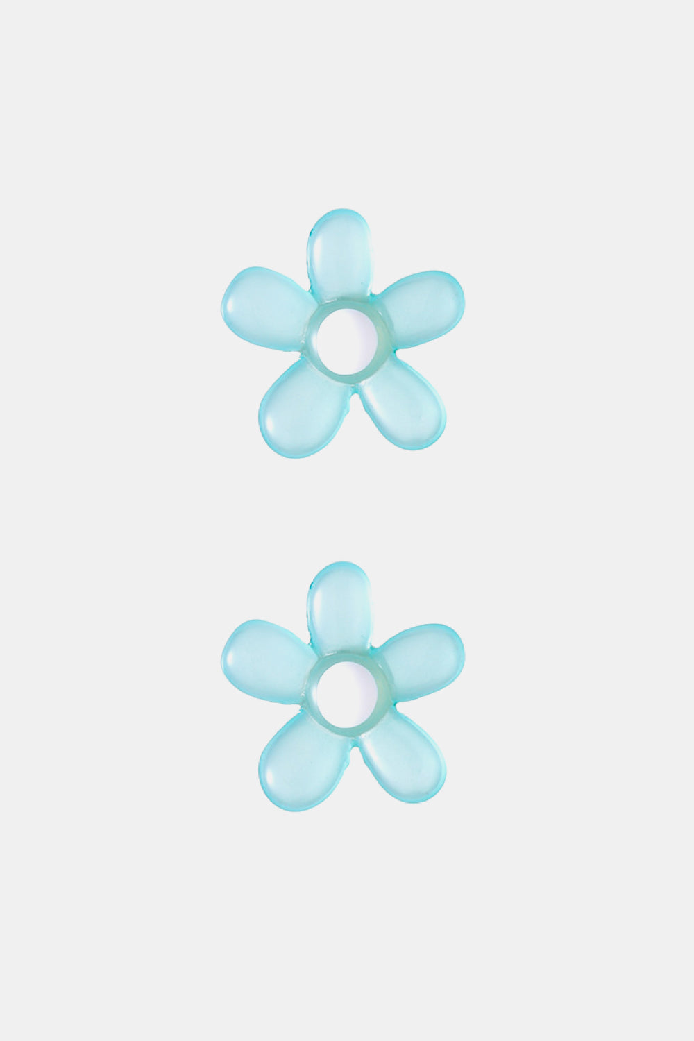 FLOWER SHAPE RESIN EARRINGS