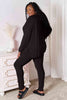 BASIC BAE FULL SIZE V-NECK SOFT RAYON LONG SLEEVE TOP AND PANTS LOUNGE SET