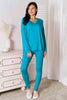 BASIC BAE FULL SIZE V-NECK SOFT RAYON LONG SLEEVE TOP AND PANTS LOUNGE SET