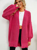 OPEN FRONT DROPPED SHOULDER CARDIGAN