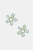 FLOWER SHAPE RESIN EARRINGS