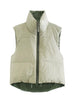 ZIP UP DRAWSTRING REVERSIBLE VEST - Style Boutiqe